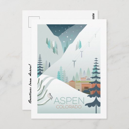 Carte postale Aspen (Devant / Derrière)