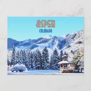 Carte Postale Aspen Colorado Station de ski Montagnes
