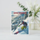 Carte Postale Aspen Snowmass Skier (Debout devant)