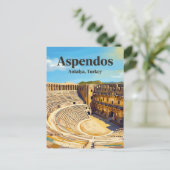 Carte Postale Aspendos Theatre, Serik, Mediterranean (Debout devant)
