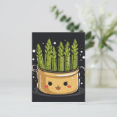Carte Postale Asperge Gourmande Cute (Debout devant)