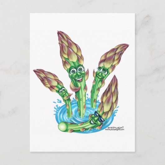 Carte Postale asperges (Devant)