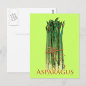 Carte Postale Asperges vertes (Devant / Derrière)