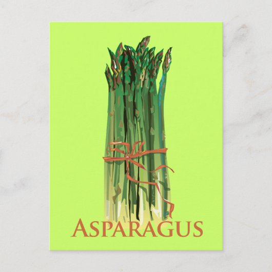 Carte Postale Asperges vertes (Devant)