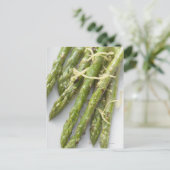 Carte Postale asperges vertes grillées au zeste de citron, (Debout devant)