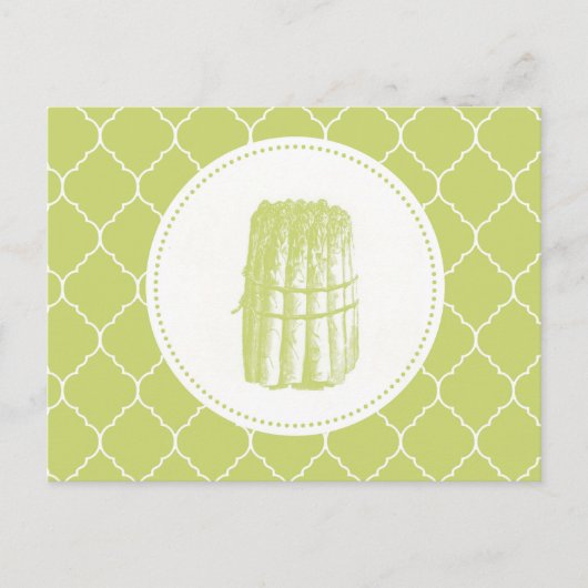 Carte Postale asperges vintages modernes (Devant)