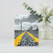 Carte Postale Asphalt Jaune Road Photographie créative (Debout devant)