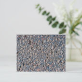 Carte Postale Asphalte et texture de galets (Debout devant)
