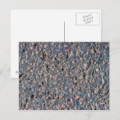 Carte Postale Asphalte et texture de galets (Devant / Derrière)