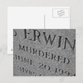 Carte Postale Assassiné (Devant / Derrière)