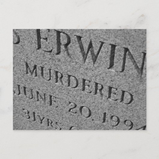 Carte Postale Assassiné (Devant)