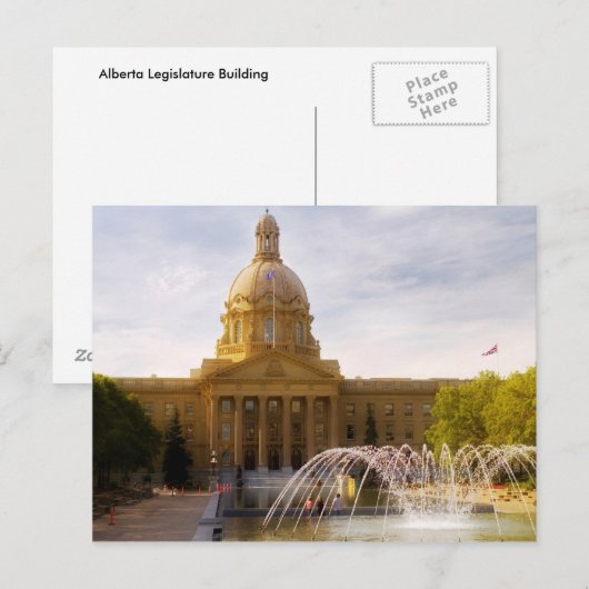 Carte Postale Assemblée législative de l'Alberta (Devant / Derrière)