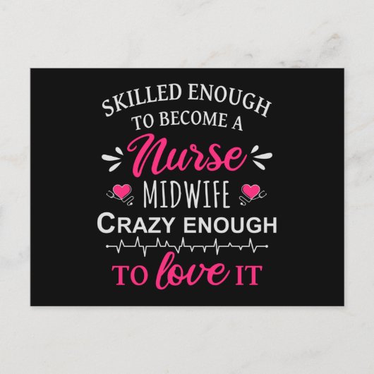 Carte Postale Assez compétent pour devenir une sage-femme infirm (Devant)
