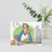 Carte Postale Assez de sommeil (Debout devant)