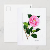 Carte Postale Assiette Camellia : Hanafuki (Devant / Derrière)