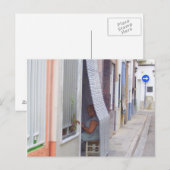 Carte Postale Assis et pensant. (Devant / Derrière)