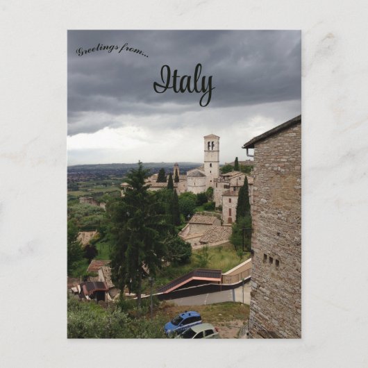 Carte Postale Assise Italie (Devant)
