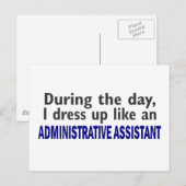 Carte Postale ASSISTANT ADMINISTRATIF En Journée (Devant / Derrière)
