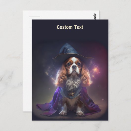 Carte Postale Assistant Blenheim Cavalier King Charles (Devant / Derrière)