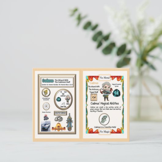 Carte Postale Assistant Cadmus - Élément Cadmium (Debout devant)