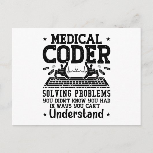 Carte Postale Assistant Codage des problèmes de résolution de co (Devant)