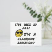 Carte Postale Assistant de classe (Debout devant)