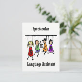 Carte Postale Assistant de pathologiste de la parole spectaculai (Debout devant)