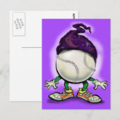 Carte Postale Assistant de softball (Devant / Derrière)