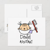 Carte Postale Assistant Dentaire (Devant / Derrière)