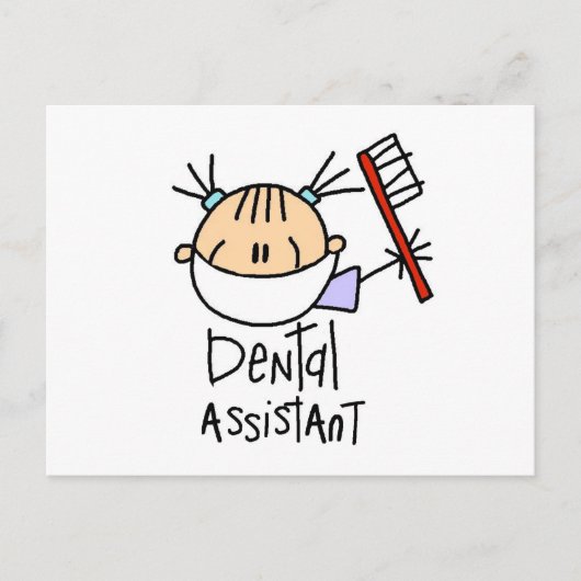 Carte Postale Assistant Dentaire (Devant)