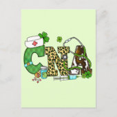 Carte Postale Assistant en soins infirmiers certifié St. Patrick (Devant)