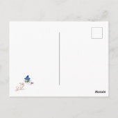 Carte Postale Assistant et cerf (Dos)