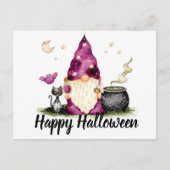 Carte Postale Assistant Gnome Halloween heureux (Devant)