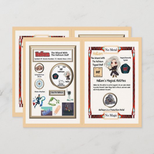 Carte Postale Assistant Hallam - Hafnium Element (Devant / Derrière)