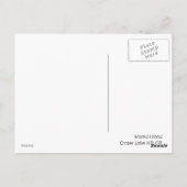 Carte Postale Assistant Île (Dos)