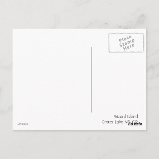 Carte Postale Assistant Île (Dos)