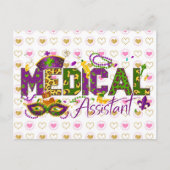 Carte Postale Assistant Médical - Mardi Gras (Devant)