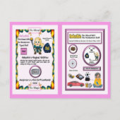 Carte Postale Assistant Nelushia - Élément néodyme (Dos)