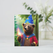 Carte Postale Assistant Ours avec canne à feu (Debout devant)