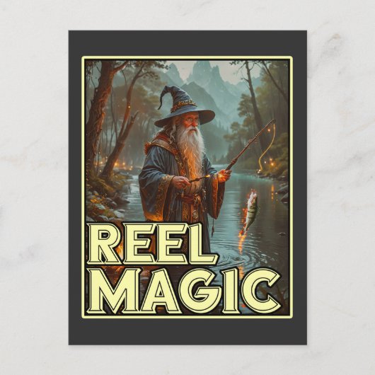 Carte Postale Assistant Pêche en gros (Devant)