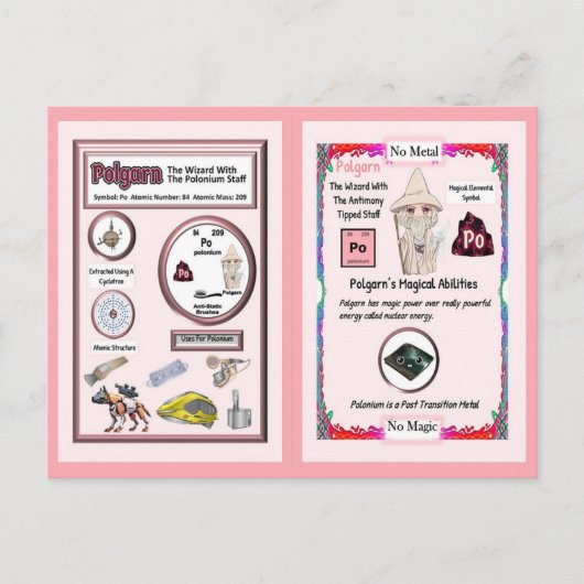 Carte Postale Assistant Polgarn - Élément Polonium (Devant)