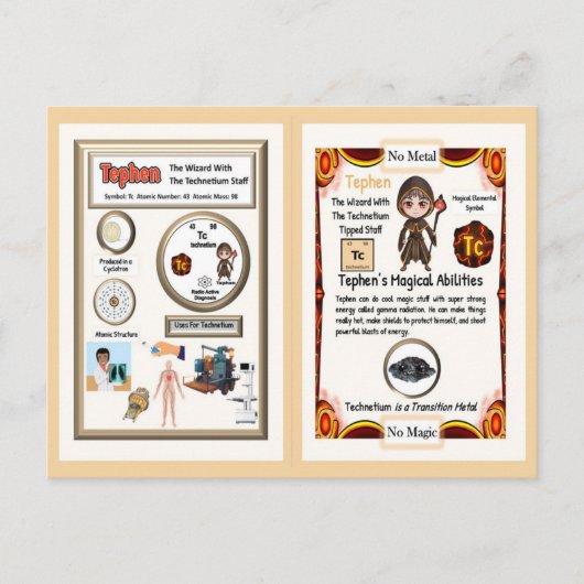 Carte Postale Assistant pour éléphants - Élément de technétium (Devant)