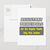 Carte Postale Assistant Principals ... Smarter (Devant / Derrière)