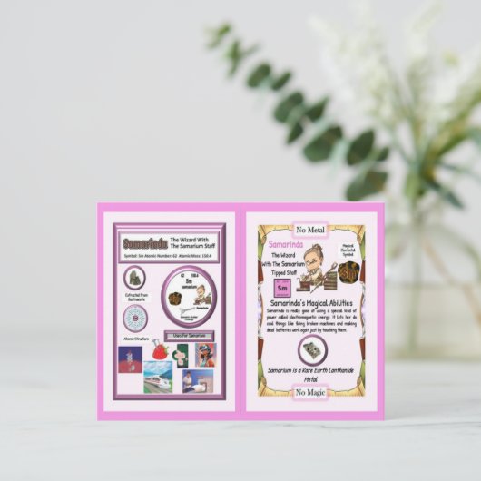 Carte Postale Assistant Samarinda - Élément Samarium (Debout devant)