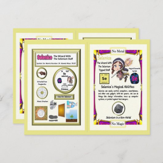 Carte Postale Assistant Selenice - Élément de sélénium (Devant / Derrière)