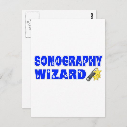 Carte Postale Assistant Sonographie (Devant / Derrière)