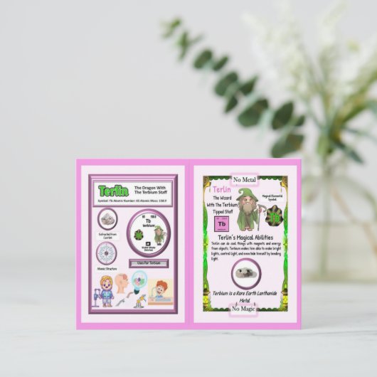 Carte Postale Assistant Terlin - Élément Terbium (Debout devant)