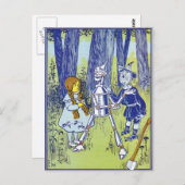 Carte Postale Assistant vintage de caractères OZ (Devant / Derrière)