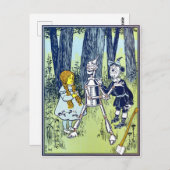 Carte Postale Assistant vintage d'illustration Oz (Devant / Derrière)