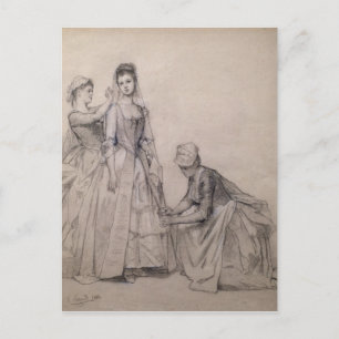 Carte Postale Assister à la mariée